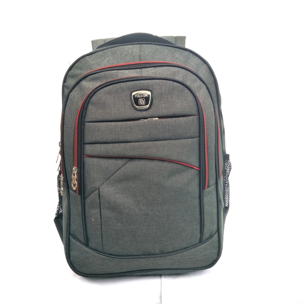 Polo Dik tas ransel polo pria dan wanita tas punggung backpack tas laptop + rain cover