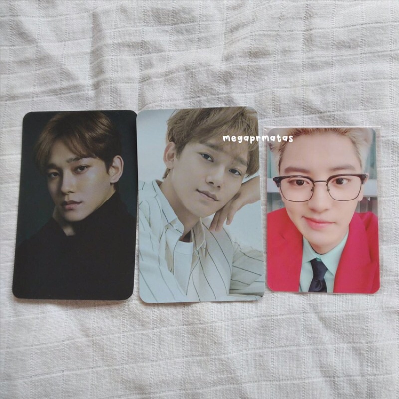 CHANYEOL WHAT A LIFE WAL P VER JASMER PHOTOCARD + CHEN FLO PC