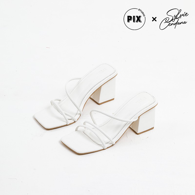 

PixFootwear Premium Edition White Dynasty Heels Shoes - Sepatu Hak Wanita High Heels Putih