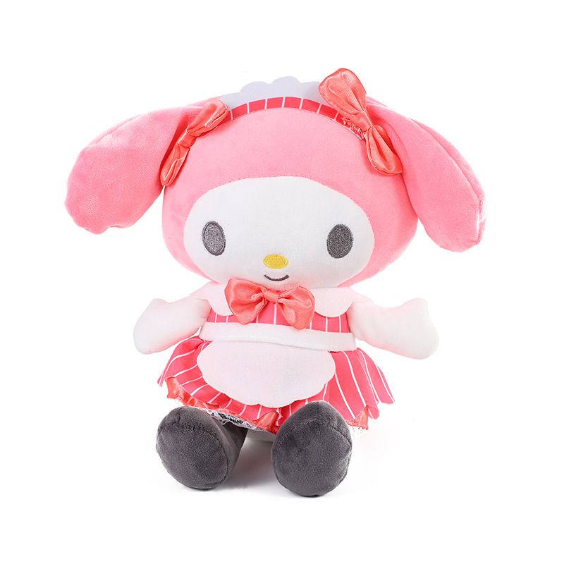 Kawaii Hello Kitty Melody Kuromi Doll Soft Cartoon Plush Toys Kawaii Cute Stuffed