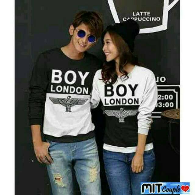 Sweater couple boy london lengan panjang - baju pasangan #SPH1#