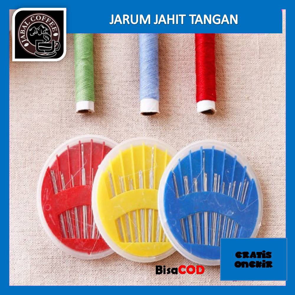 Jarum Jahit Tangan Set / Jarum Jahit Tangan Wadah Bunder 013