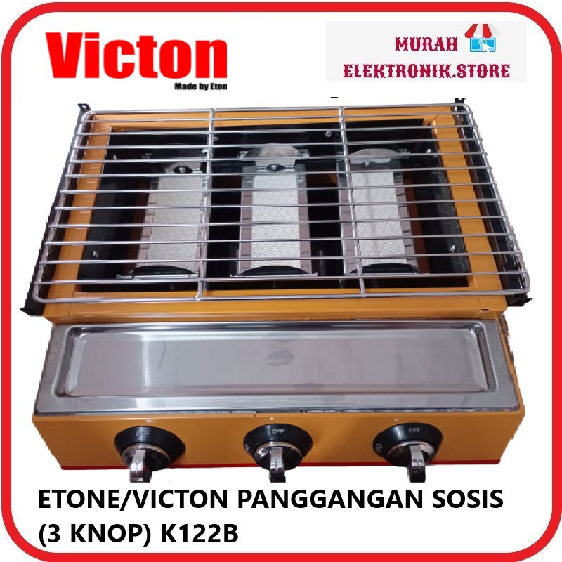 ETON GRILL PANGGANG BBQ GAS 3 TUNGKU ETK-122 ETK122