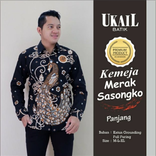 Kemeja Batik MERAK SASONGKO FULL FURING Katun Halus Ori Solo