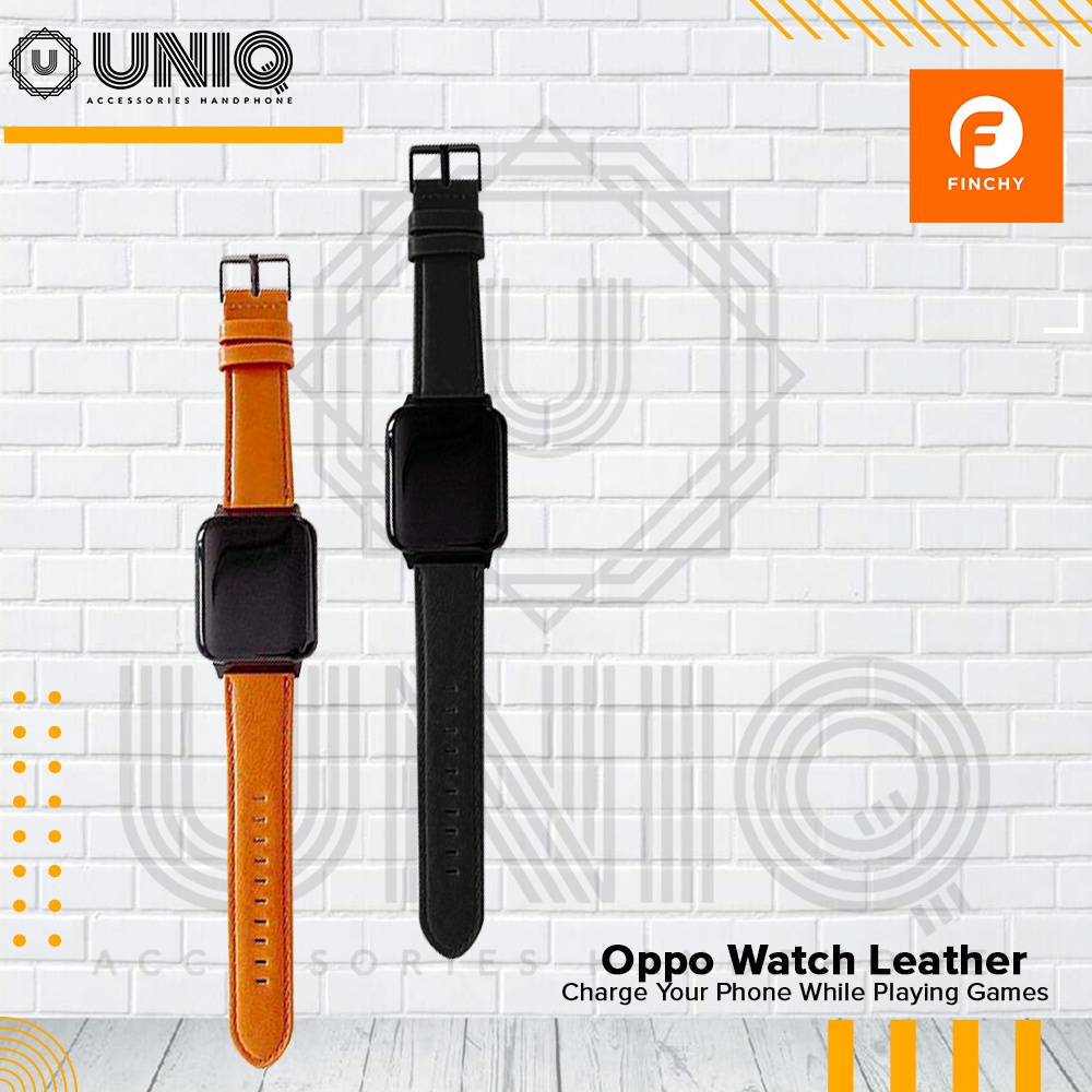 Strap Leather OPPO Watch 41mm 46mm Strap Tali Jam Kulit Asli Oppo Watch 41MM 46MM