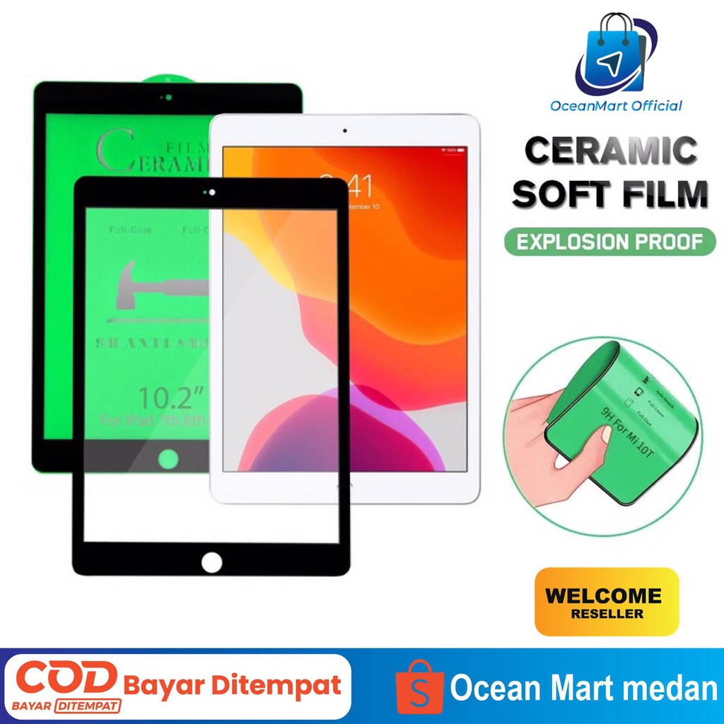 Anti Gores Ceramic Shock iPad Mini 2 3 Tempered Glass Screen Protector Pelindung Layar HP Aksesoris Handphone HP OCEANMART OCEAN MART Murah Grosir