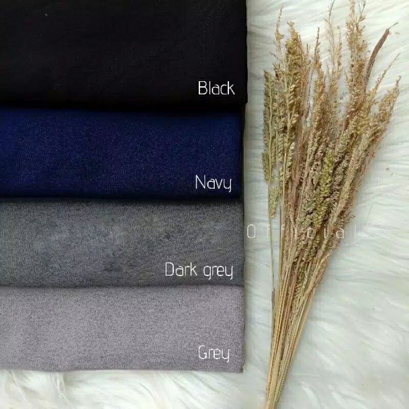 ALGHANI - PASHMINA CERUTY BABYDOLL BASIC SHAWL POLOS 180x75