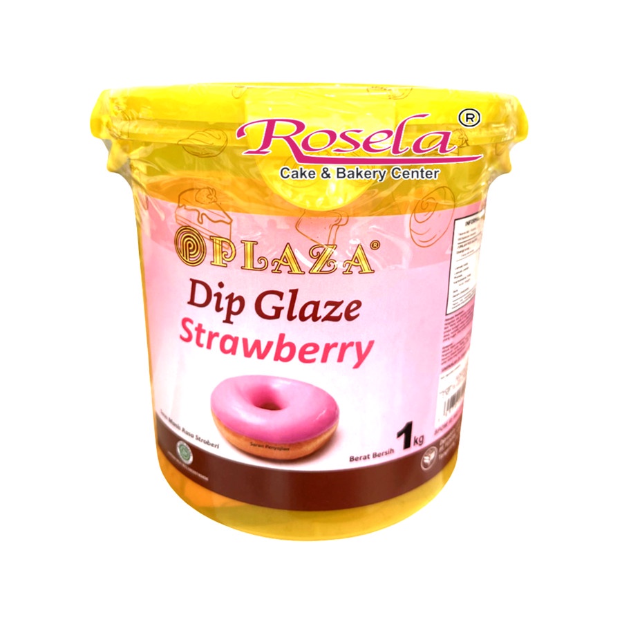 

PLAZA Dip Glaze Strawberry 1 Kg Glaze Stroberi Plaza