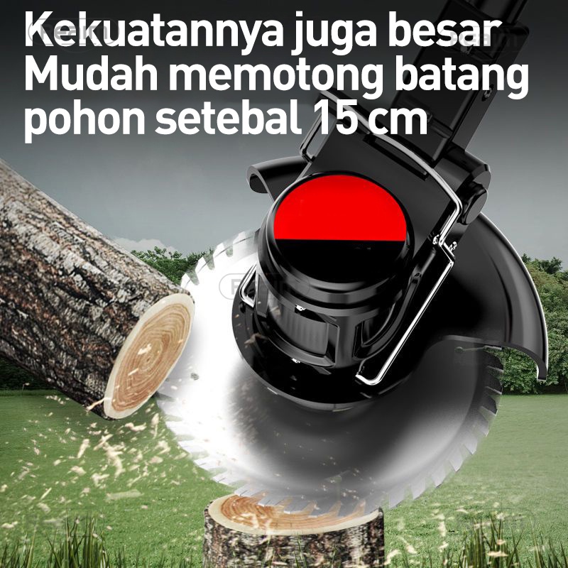 ⚡ 2 baterai ⚡KUALITAS JERMAN Reaim 288V Mesin Pemotong Rumput listrik pemotong rumput elektrik mesin pemotong rumput tanpa kabel Reaim-gcj001