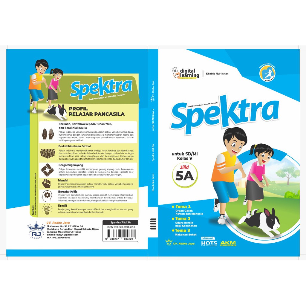 Spektra Tematik Terpadu 5A, Kelas 5 Jilid A : Terdiri dari tema 1,2 & 3 (Seri AKM)
