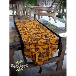  Taplak  Meja  Tamu  Batik Tablerunner Motif Ukel Kunyit uk 