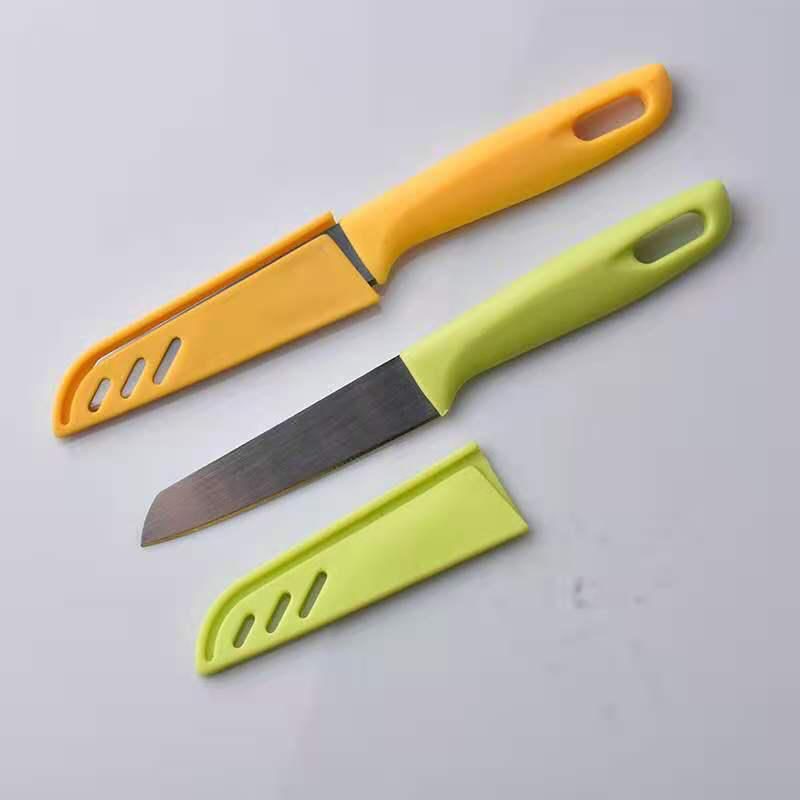 (JY)pisaubuah stainless sarung multifungsi//pisau dapur knife//alat kupas mini potong sayur