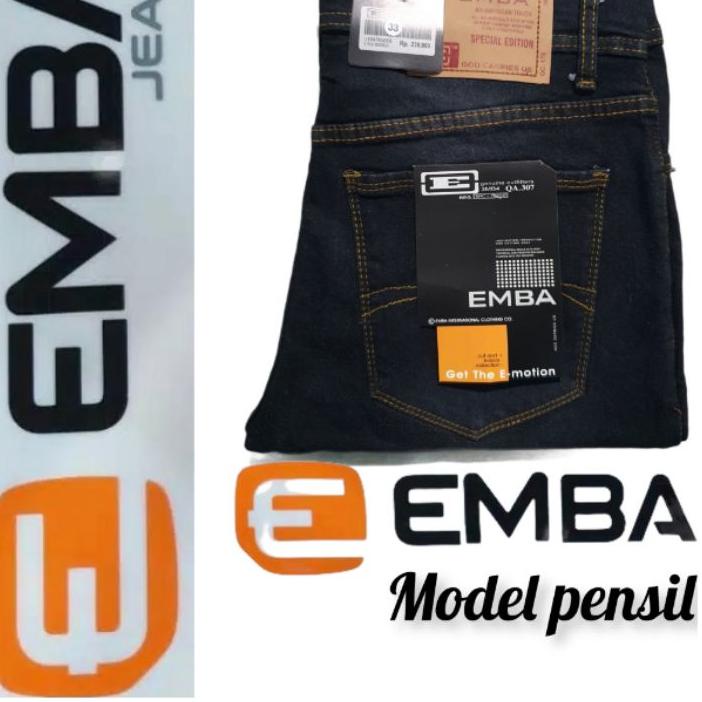 READY Celana Jeans Pria/Cowok Emba Grade Original Skinny Slimfit/Pensil Bahan Karet Melar terbaru