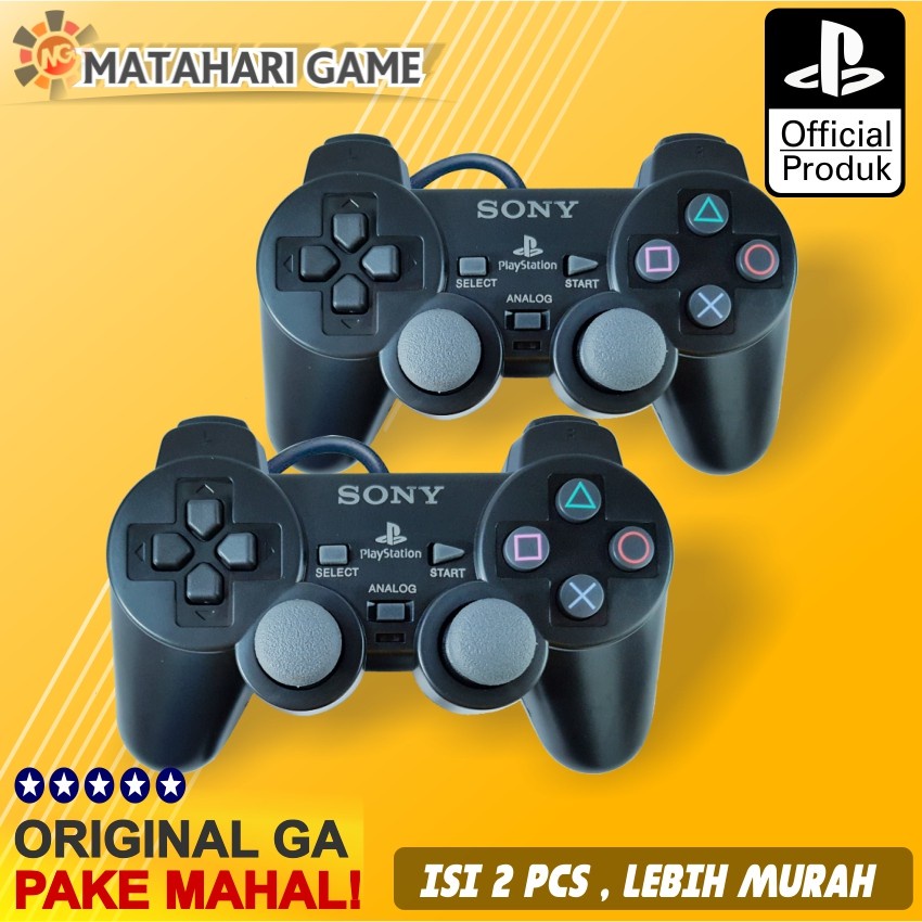 [ Sale 2 Pcs ] Stik Stick PS2 Dualshock Getar - Semi Original Kualitas Terjamin 100%