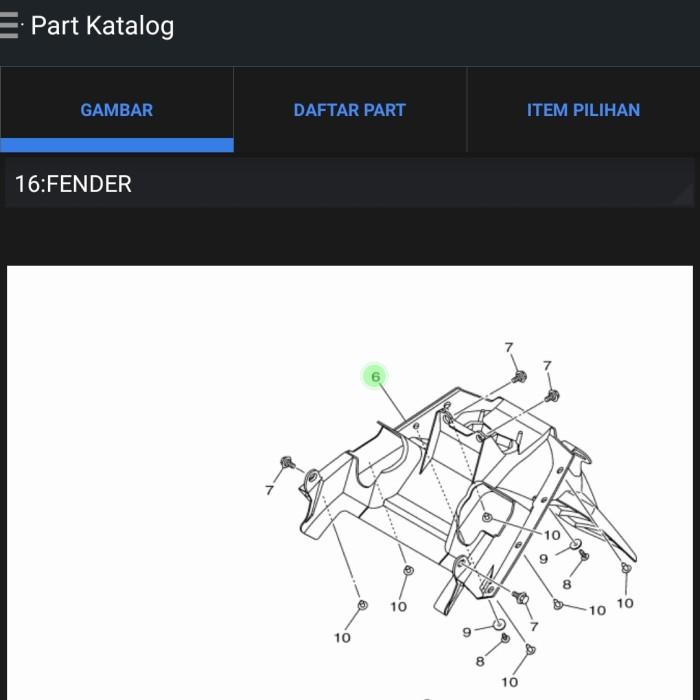 Spakbor Slebor Belakang Nmax Tabung 2018-2021 Old Original Yamaha