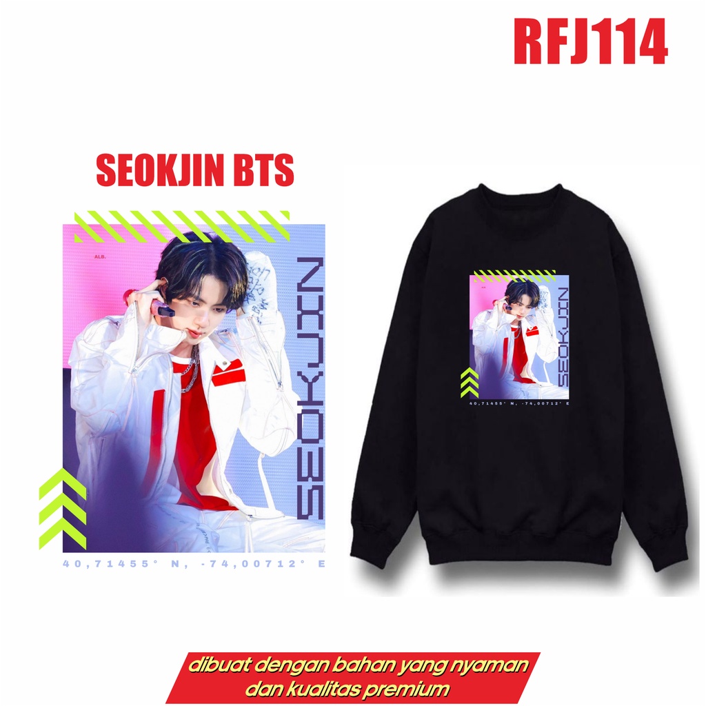 MURAH!!! SWEATER HOODIE KPOP SEOKJIN SEOK JIN RFJ114 UNISEX