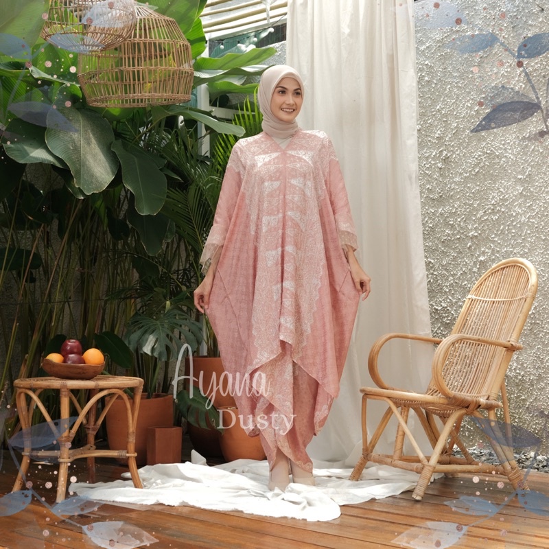 HANDMADE BATIK CAP TANGAN READY STOCK  VISCOSE Dahayu Kaftan Set Batik