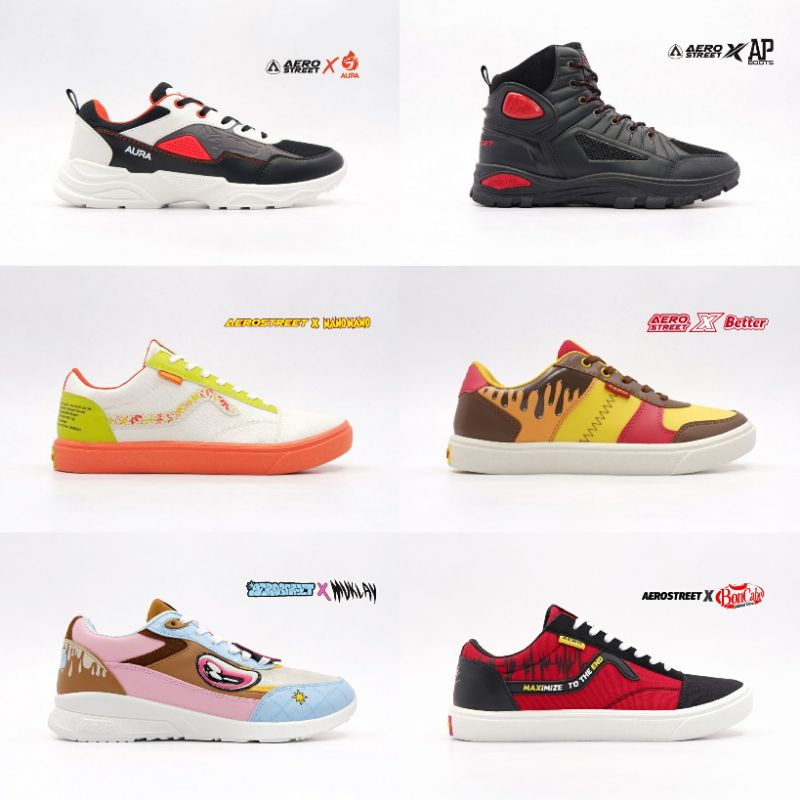 [ LIMITED 100% ORI ] Aerostreet x AP Boots | Aerostreet x Kolaborasi / Aura Fire / AP Boots / Nano N