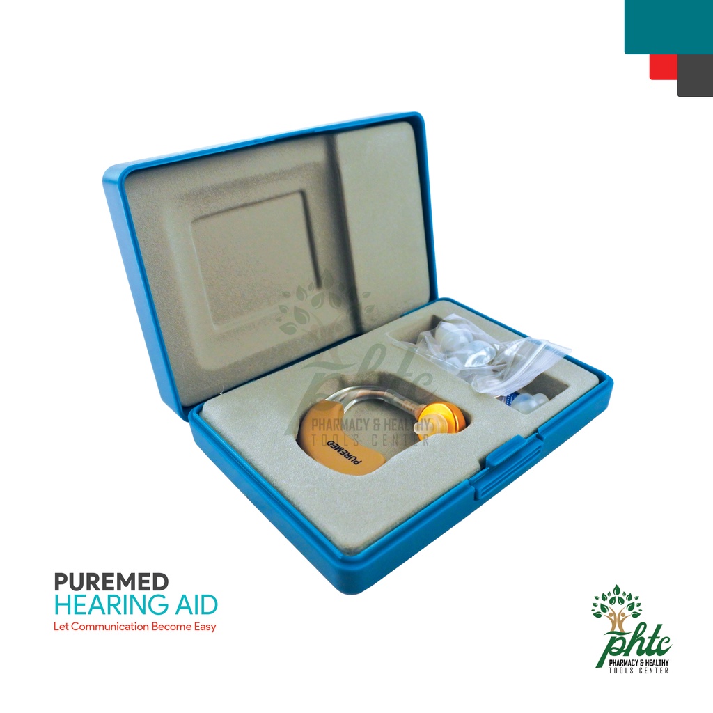 PUREMED Hearing Aid Cantel l Alat Bantu Dengar Tanpa Kabel l Hearing Aid Bantu Pendengaran Model Cantol