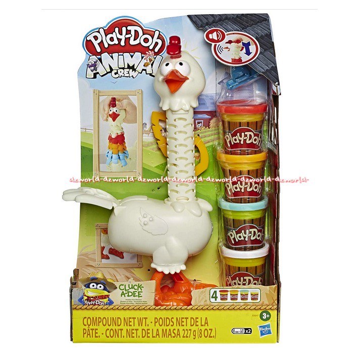 Play-Doh Animal Crew Mainan Lilin Playdoh Ayam Bertelur Menetas