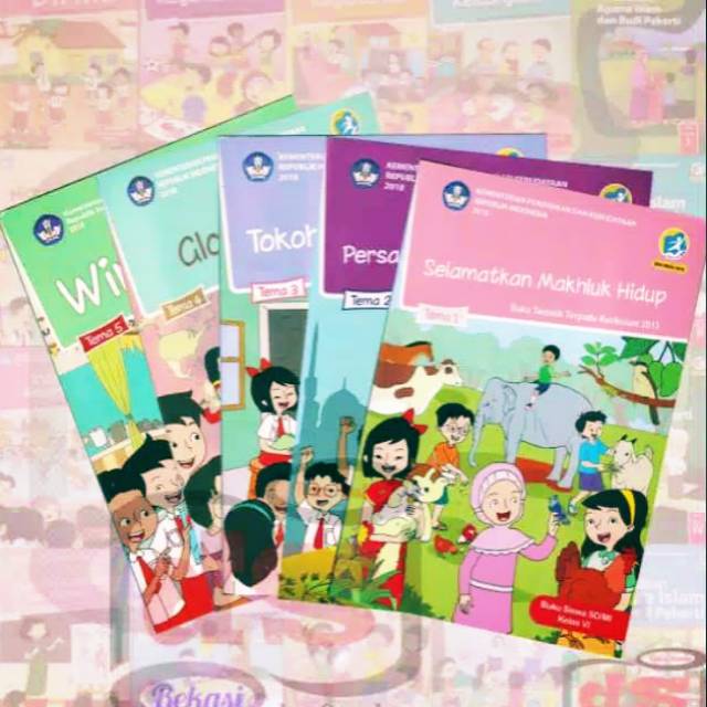 Paket Buku Tematik Kelas 6 SD Tema 1-5 Lengkap 5 Buku