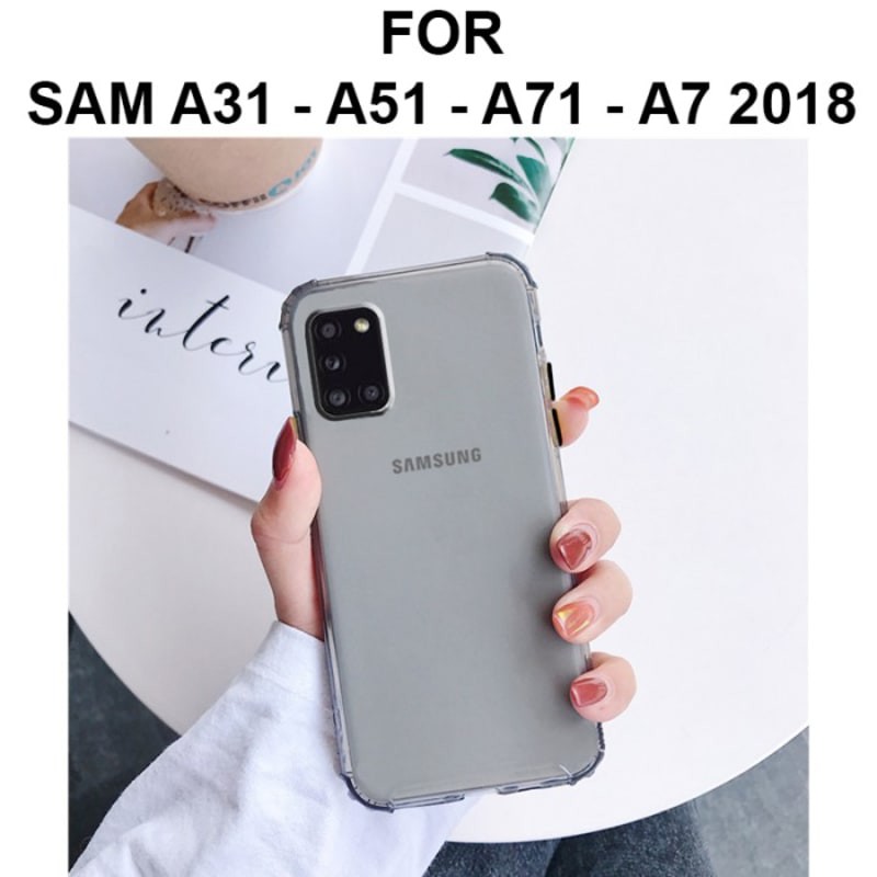 Soft case Samsung A31 A51 A71 A7 2018 casing hp cover tpu silikon FROZ - A51 Hitam