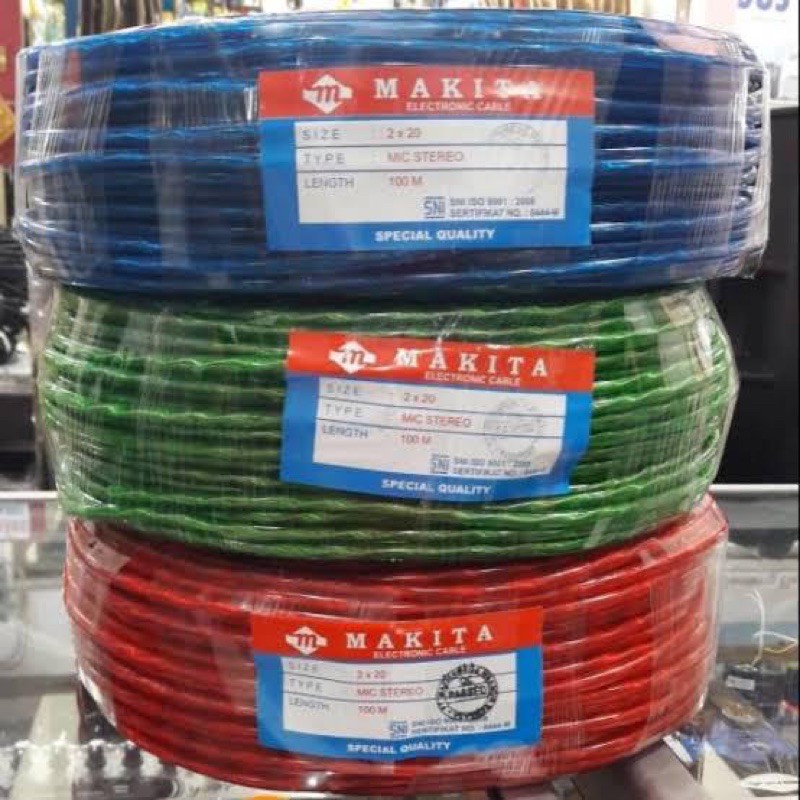 Kabel Mic Mono Makita 100 Meter 1x20 100m 1 Roll