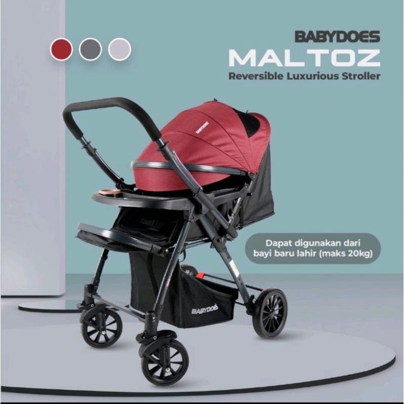 Babydoes reversible stroller maltoz CH821SN kereta dorong bayi