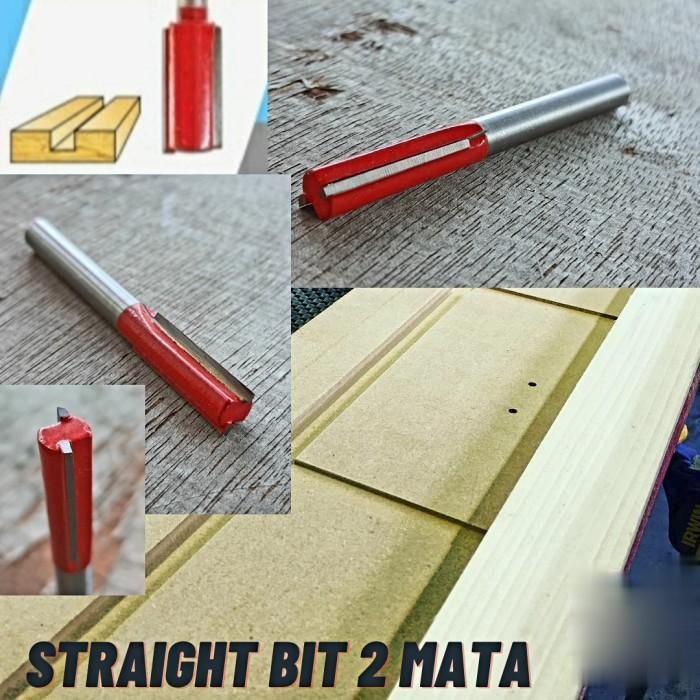Mata Profil Kayu Lurus Router Straight mata router 2 Mata Lazaro