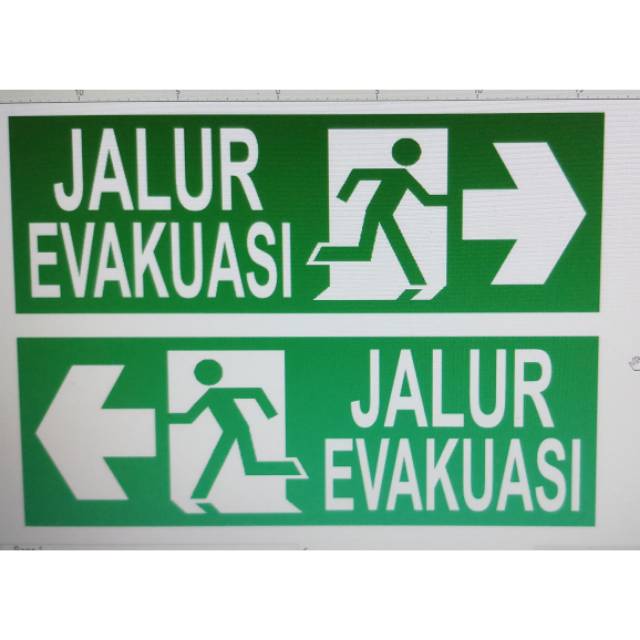 

Sign-Rambu akrilik Jalur Evakuasi 30x9.5