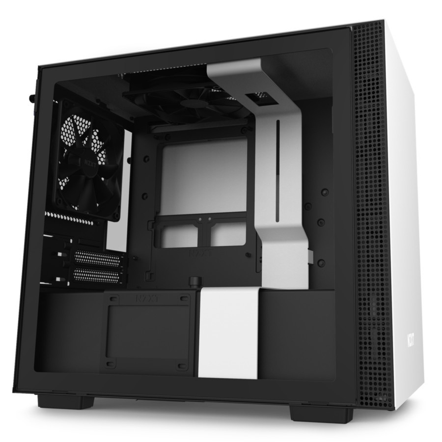 NZXT H210 MATTE WHITE - MINI ITX SIDE TEMPERED GLASS