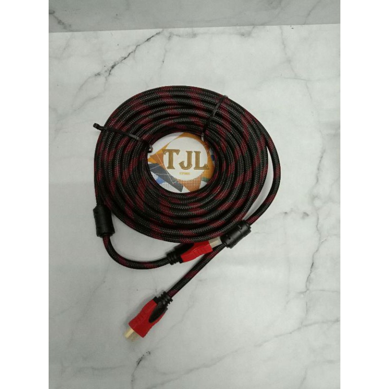 KABEL HDMI 15 METER Serat 3D 1080P V.1.4 / KABEL HDMI JARING 15 METER/ KABEL HDMI JARING BAGUS 15M