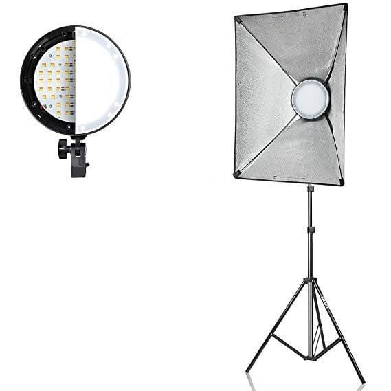 Softbox Reflektor Photography Foto Studio Lighting Kit Youtube Vlog - KS62 - Black