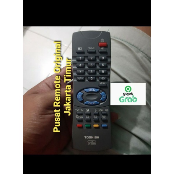 REMOTE REMOT TV TOSHIBA CT-90229 ORIGINAL ASLI