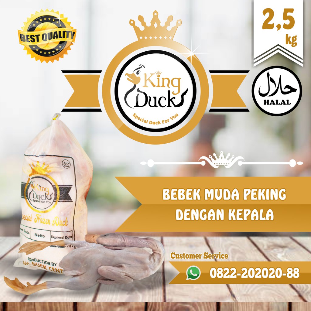 Daging Bebek Peking 2 5 Kg Pakai Kepala Fresh Frozen Shopee Indonesia