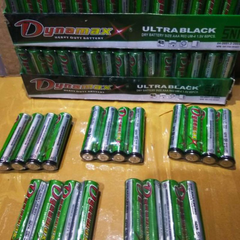 Baterai Dynamax AA , AAA Hijau Ultra Black / Baterai A2, A3