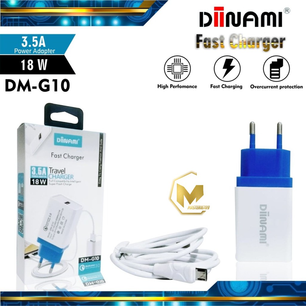 BM057 G10 Cashan charger DIINAMI 3Amper 18wat Micro usb Samsung oppo Vivo xiaomi realme FastCharging MA720