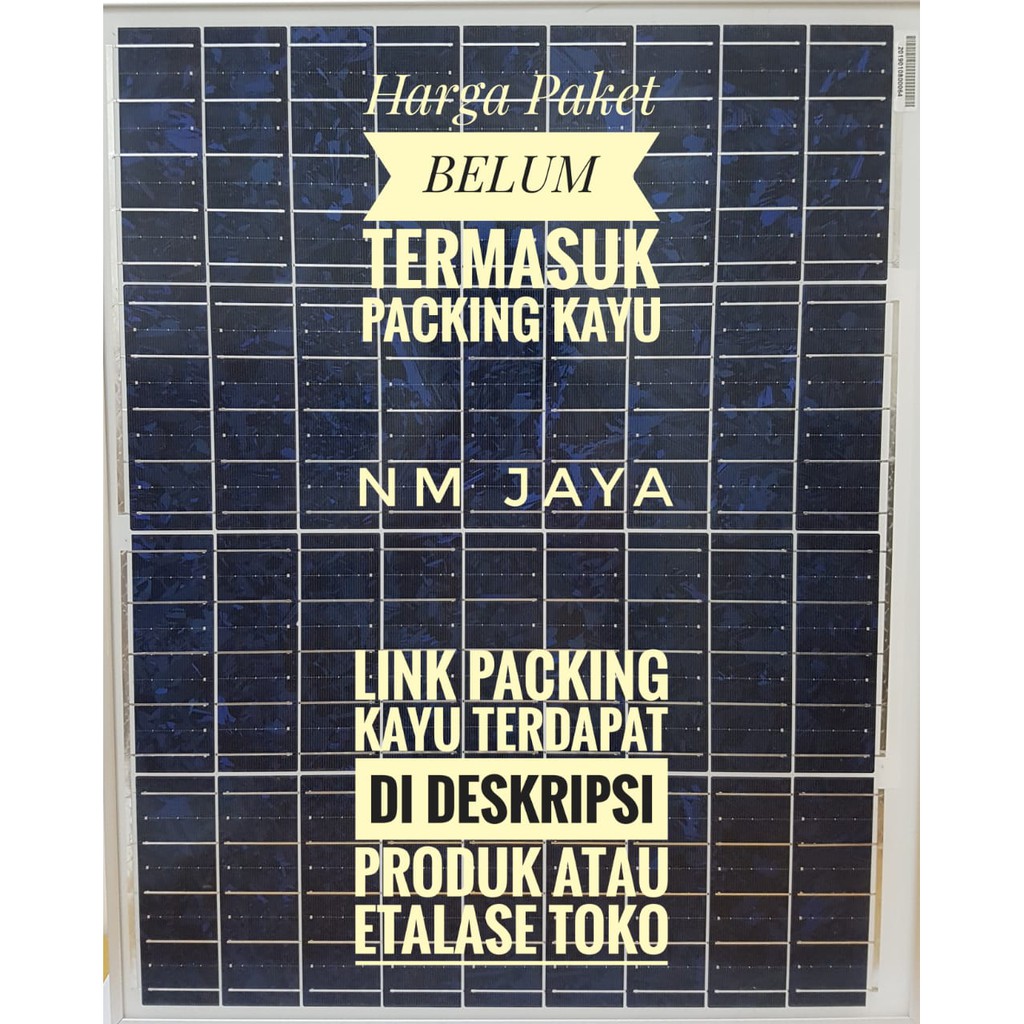 Paket Hemat Solar Panel 100WP  Controller 10A MC4 dan Kabel 2 Mtr