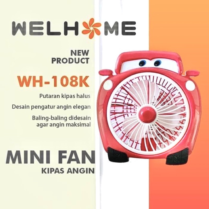 Box Fan Kipas Angin Meja Karakter Car Cars Mobil Tayo Welhome 10inch 10in 10 inch cocok untuk hadiah