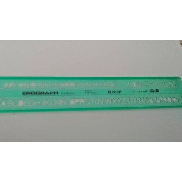 

S9I || Penggaris Mal Huruf 8mm 6 mm 2 mm 3mm 5mm 10 mm Precesion Lettering Ruller ➜ Murah Banget