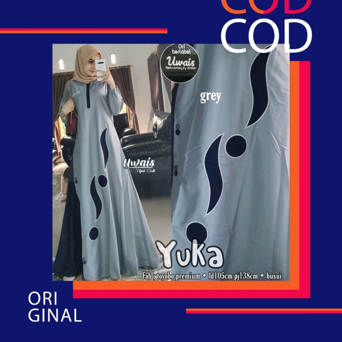 Ori Uwais Hijab Baju Gamis Maxi Dress Yuka