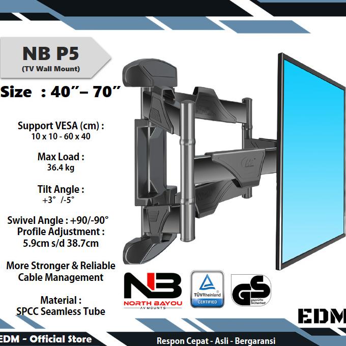 Bracket Tv 40 43 49 50 55 60 65 70 Inch, Bracket Tv Swivel North Bayou