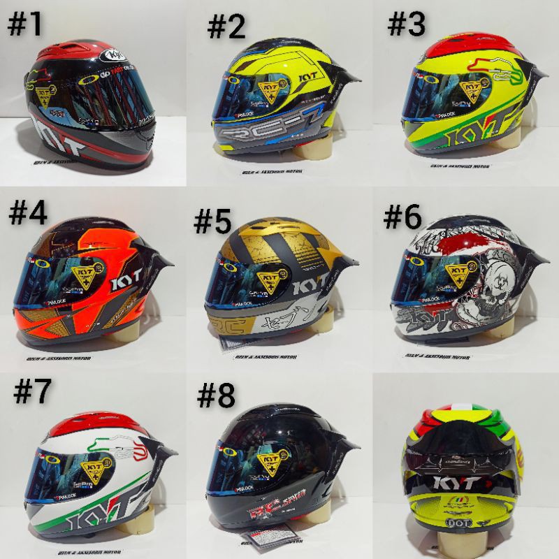 HELM FULLFACE KYT RC7 PAKET GANTENG