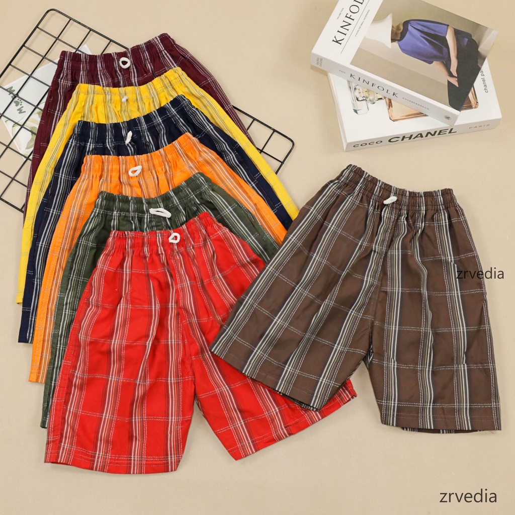 Celana Karim Size 7-8 Tahun / Celana Pendek Anak Laki Hawai Harian Kolor Pants Cowok Murah