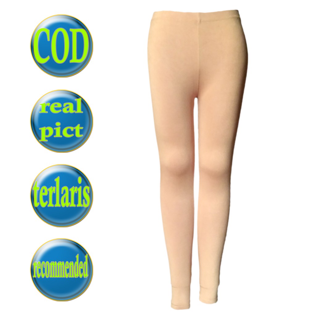DISKON MURAH  1 PCS CELANA LEGGING PANJANG WANITA  WARNA COKLAT KULIT