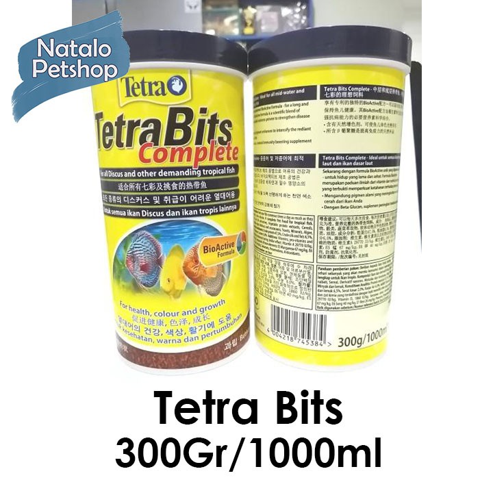 TetraBits / Tetra Bits Complete 300Gr/1000ml / Makanan Ikan Hias