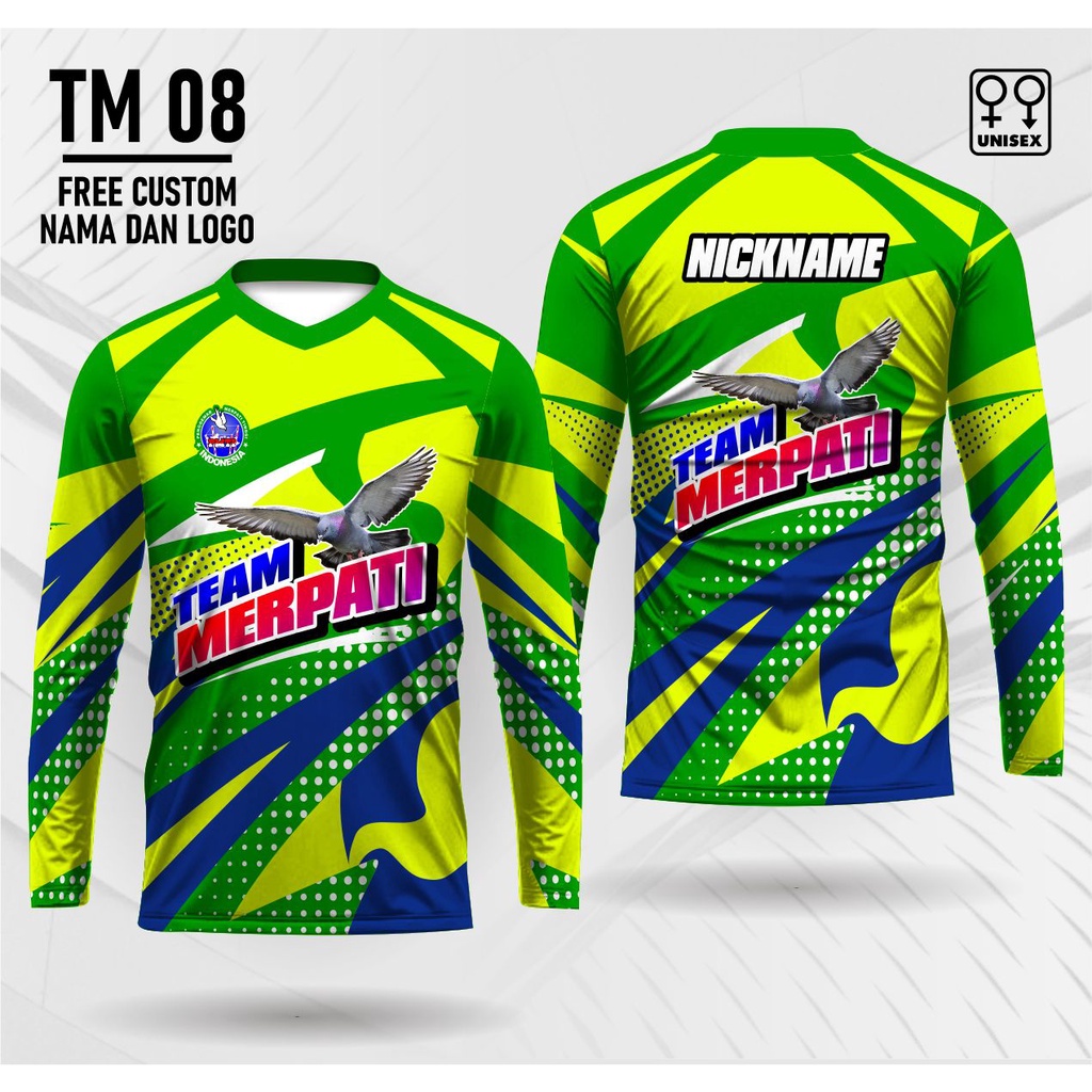 kaos merpati tinggi merpati balap jersey merpati free custom nama dan logo
