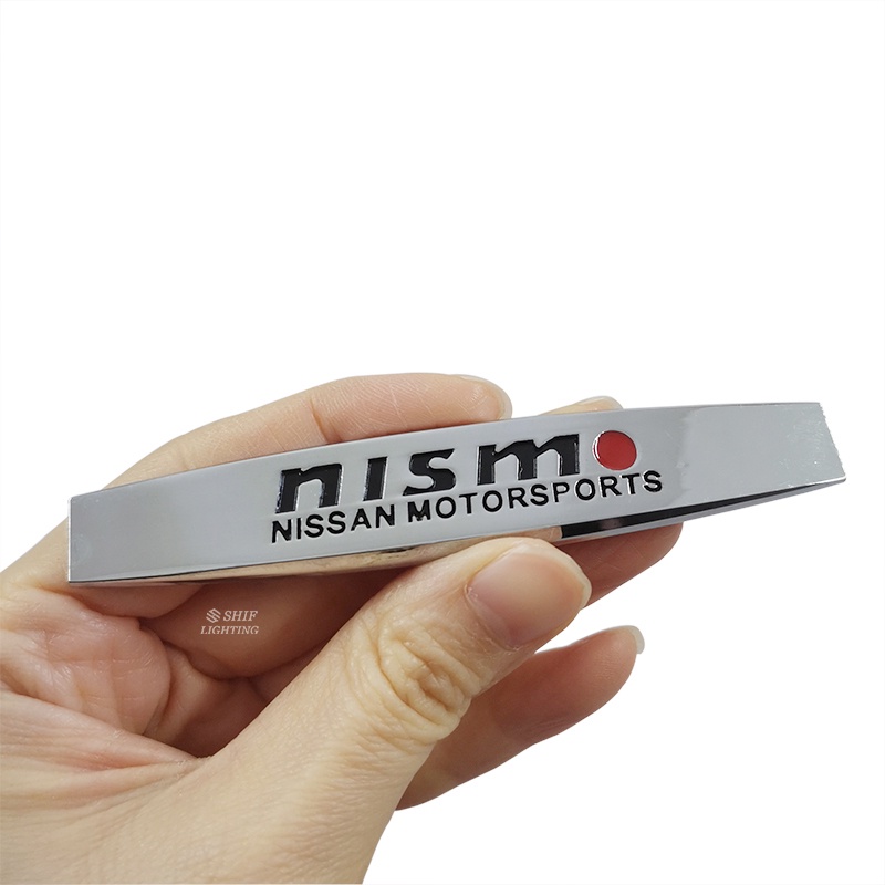 2pcs Stiker Emblem Logo Nissan NISMO Bahan Metal Untuk Dekorasi Mobil Nissan