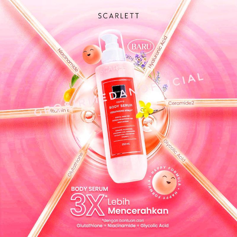 SCARLETT HAPPY SERIES - SCARLET WHITENING BRIGHTENING HAPPY TERBARU!