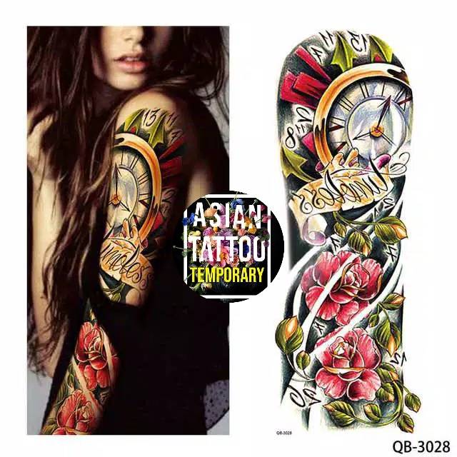 TATTO TEMPORER TATO SEMENTARA COCOK UNTUK PARTY JALAN JALAN ACARA DLL/ Desain FLOWER Bunga/TERLARIS